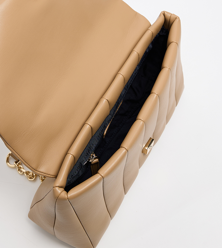 GRACE Quilted Flap Shoulder Bag