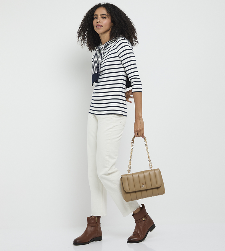 GRACE Quilted Flap Shoulder Bag