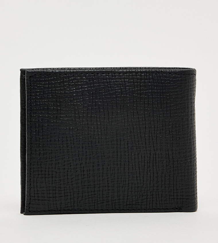 Textured Bi-Fold Wallet
