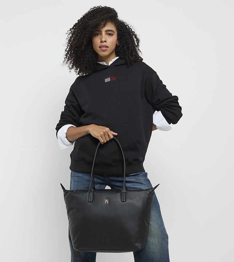 Monogram Detail Tote Bag