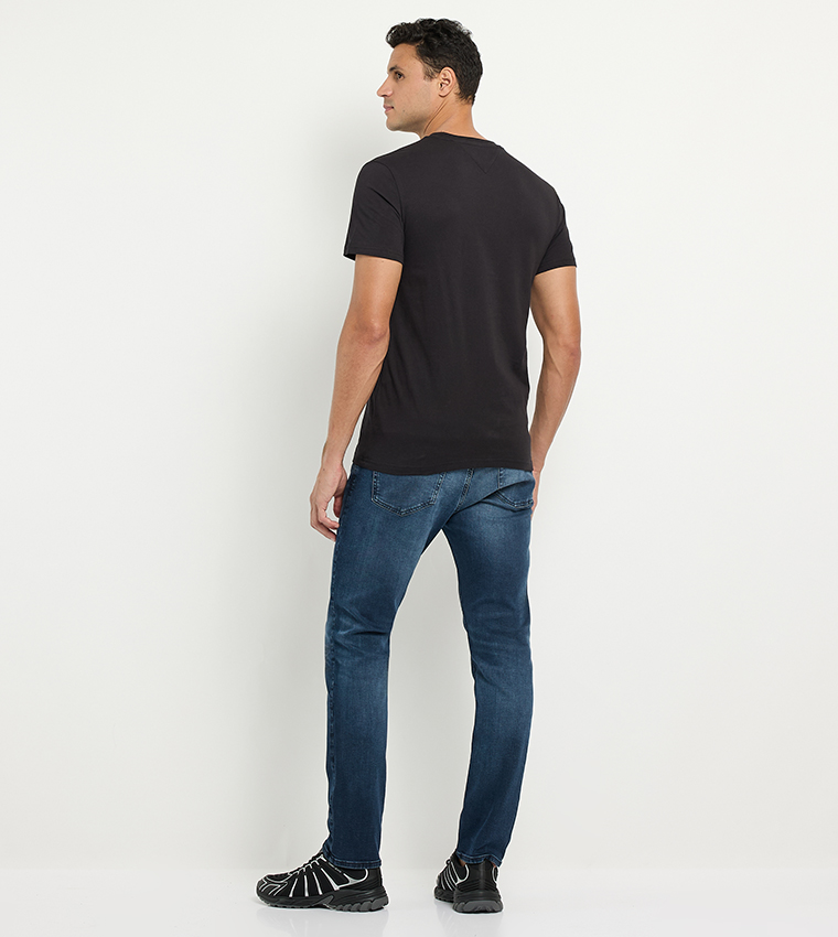 Logo Printed Short Sleeves Casual T-Shirt