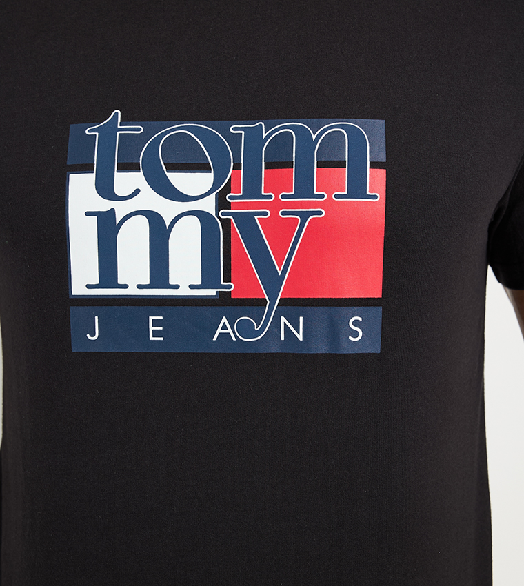Logo Printed Short Sleeves Casual T-Shirt
