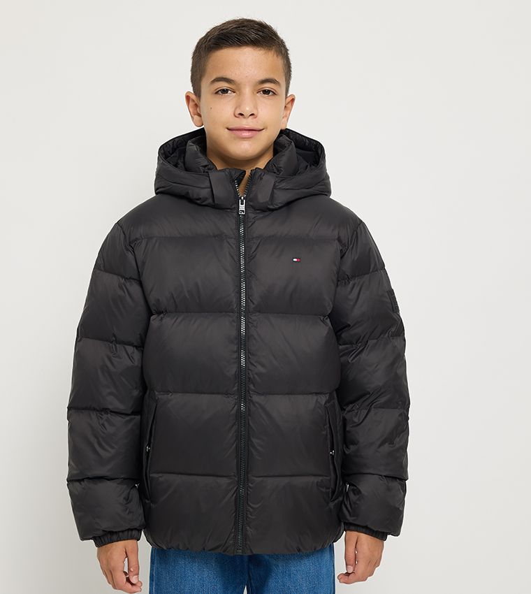 Zip-Through Hooded Puffer Jacket