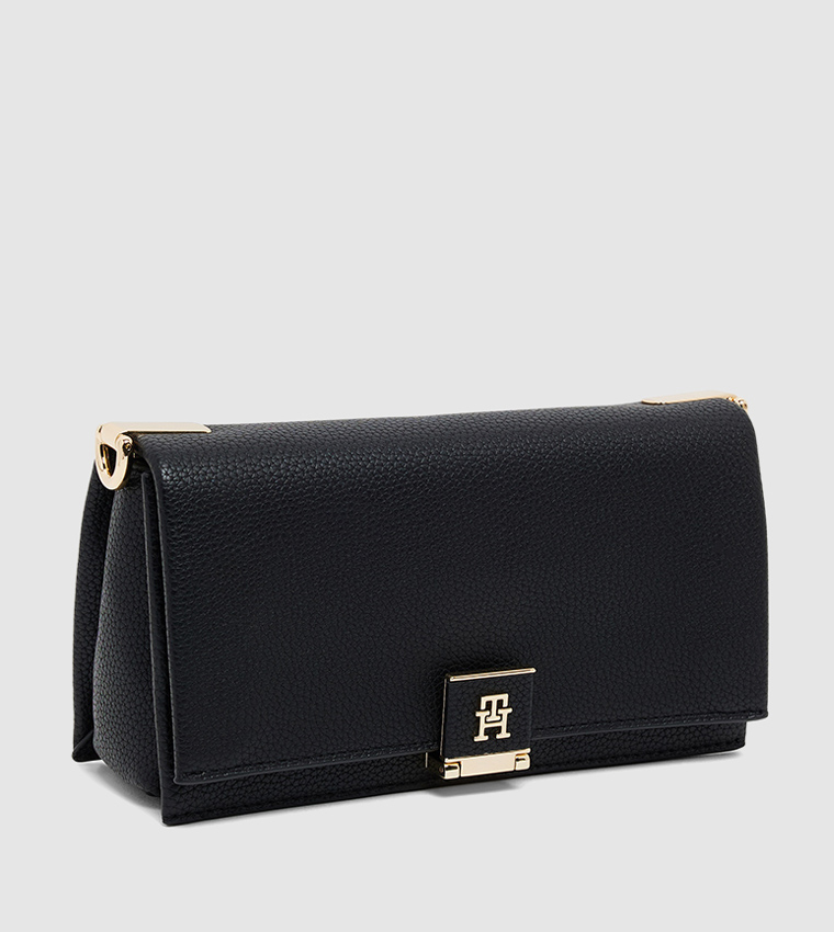 Logo Detail Flap Crossbody Bag