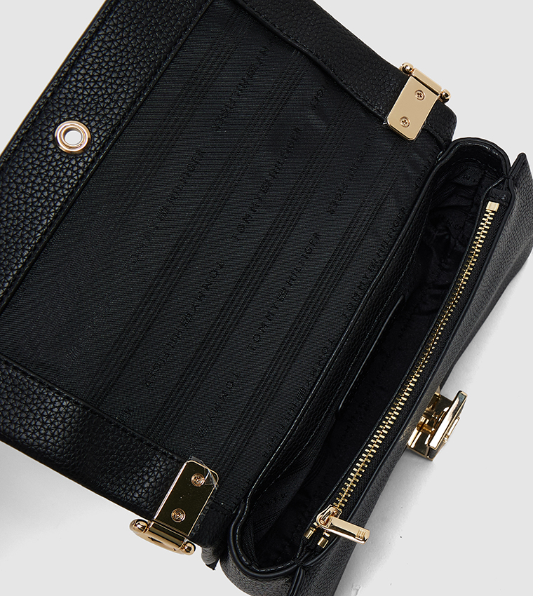 Logo Detail Flap Crossbody Bag