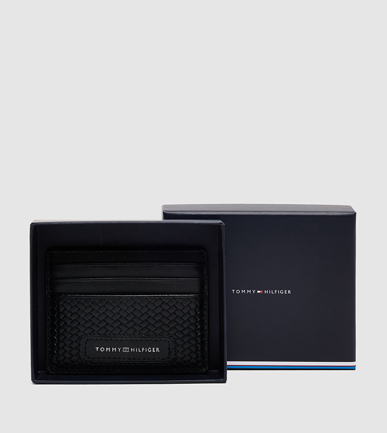 Textured Woven Card Holder