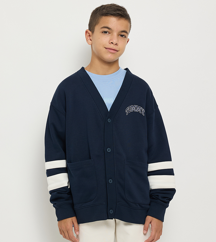 Logo Detail Knitted Cardigan