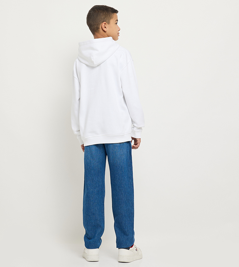 Flag Printed Long Sleeves Hoodie