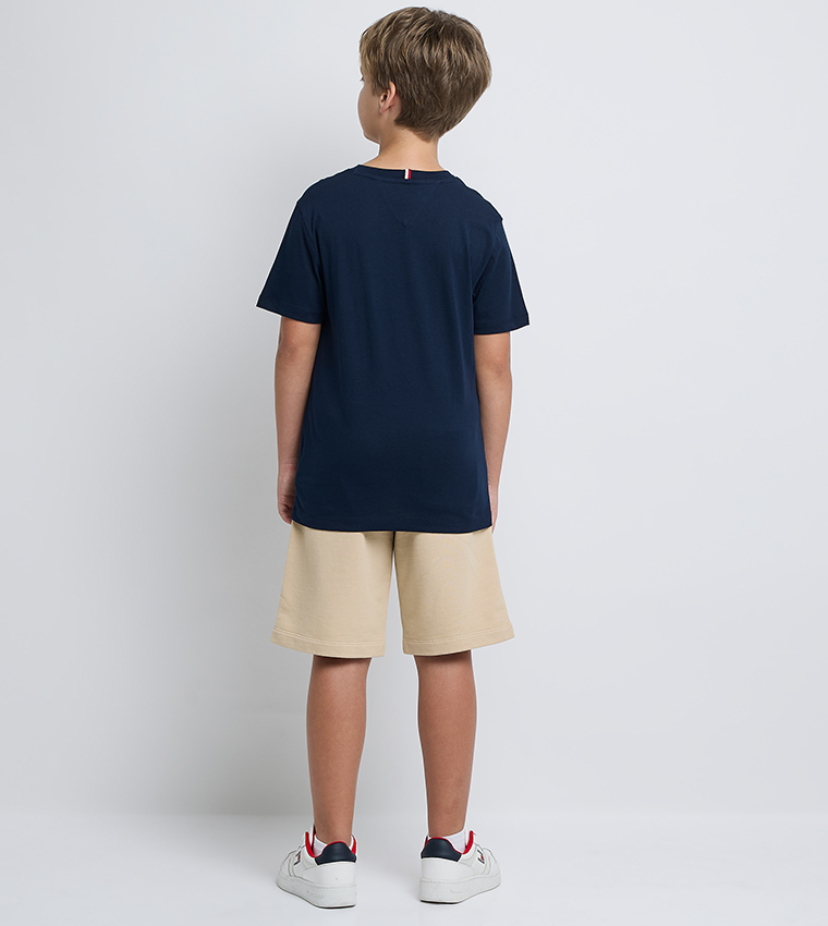 Logo Printed Short Sleeves Casual T-Shirt