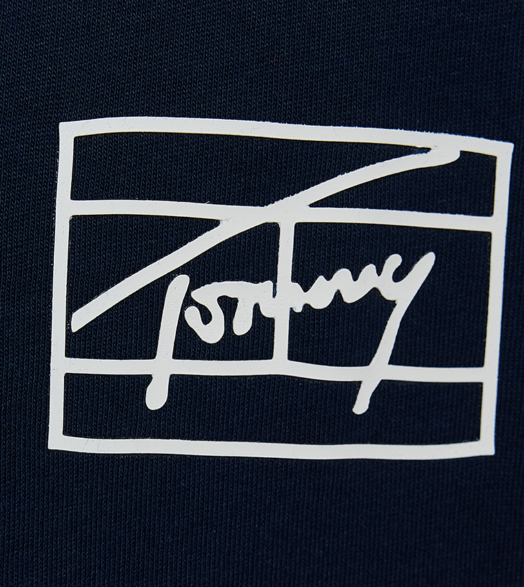 Logo Printed Short Sleeves Casual T-Shirt