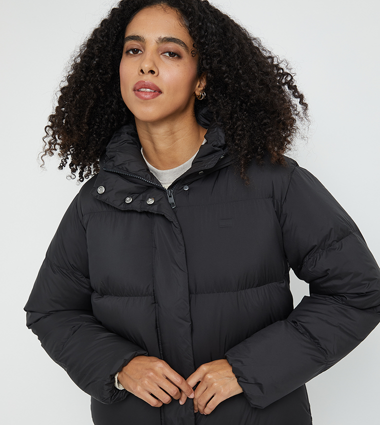 Zip-Through Hooded Puffer Jacket