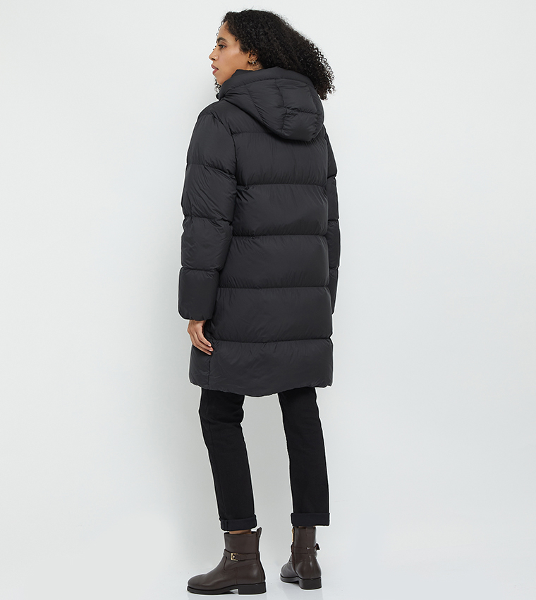 Zip-Through Hooded Puffer Jacket
