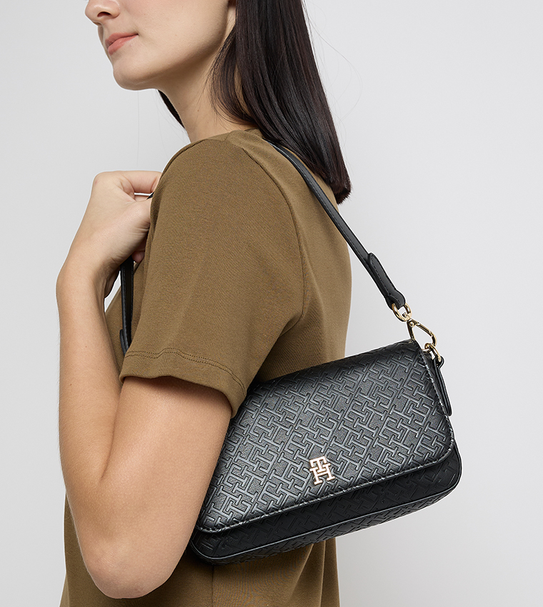 ICON Monogram Patterned Flap Crossbody Bag