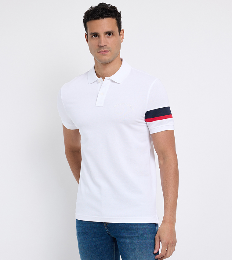 Logo Detail Short Sleeves Polo T-Shirt