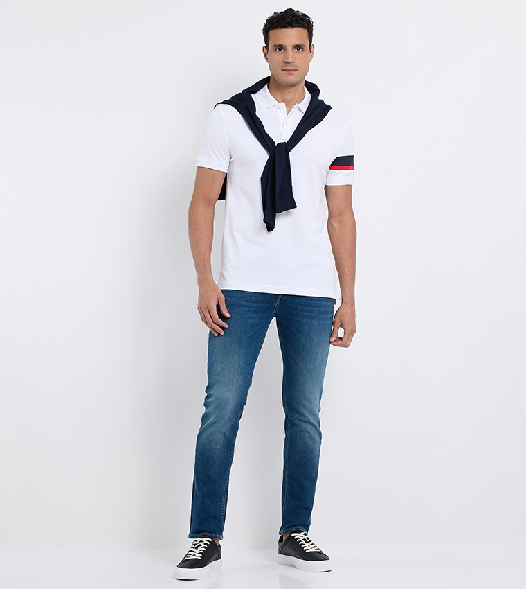 Logo Detail Short Sleeves Polo T-Shirt