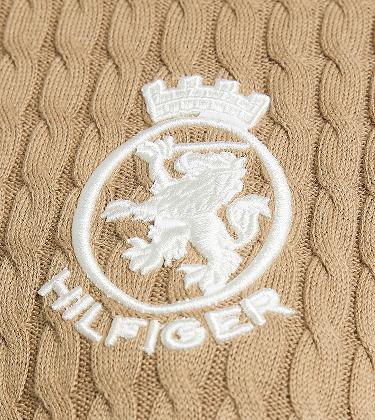 Cable Knit Short Sleeves Sweater