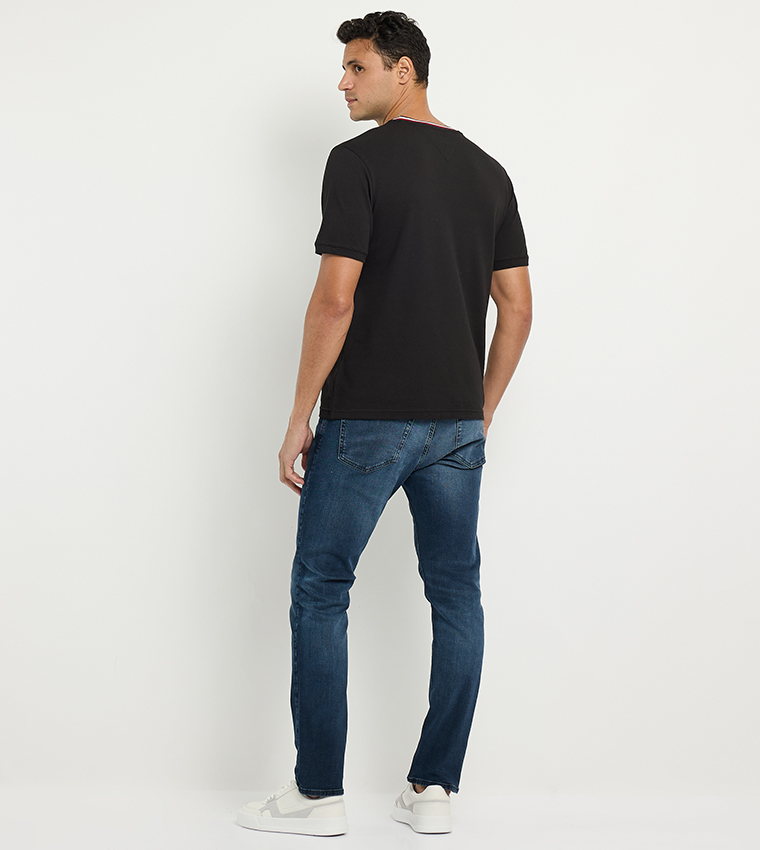 Logo Detail Short Sleeves Pique T-Shirt