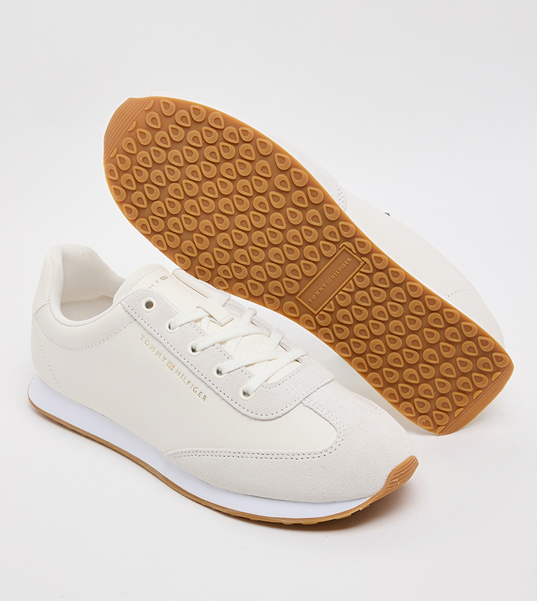 Textured Low-Top Sneakers