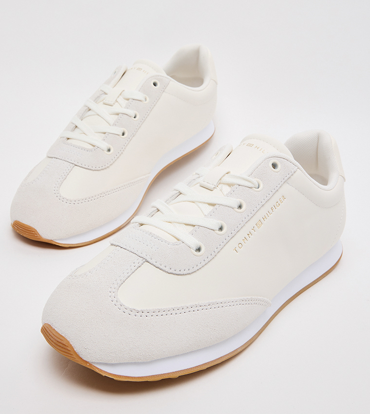 Textured Low-Top Sneakers