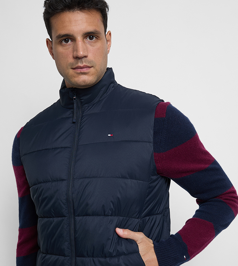 Zippered High Neck Gilet