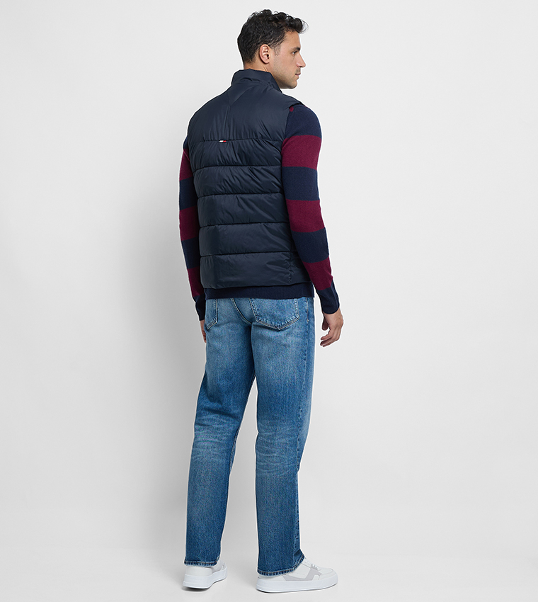 Zippered High Neck Gilet
