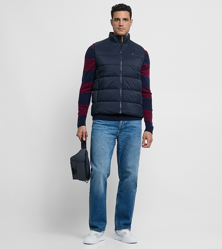 Zippered High Neck Gilet