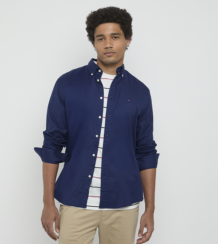 قميص كم طويل 