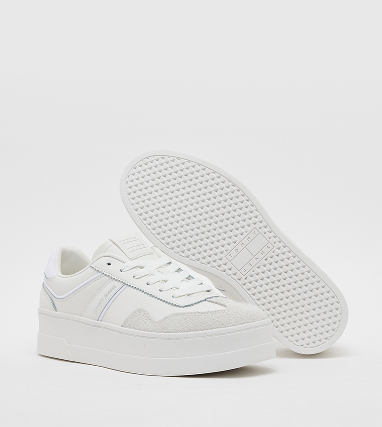 Logo Printed Lace-Up Sneakers