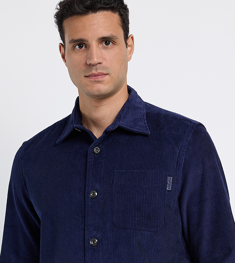Corduroy Long Sleeves Oversized Shirt