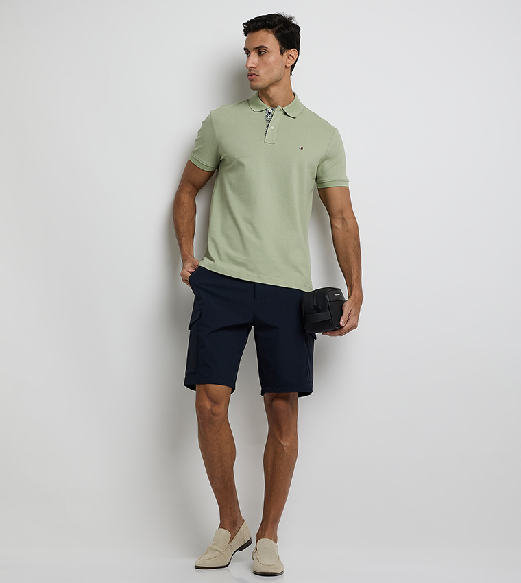 Logo Embroidered Short Sleeves Polo T-Shirt