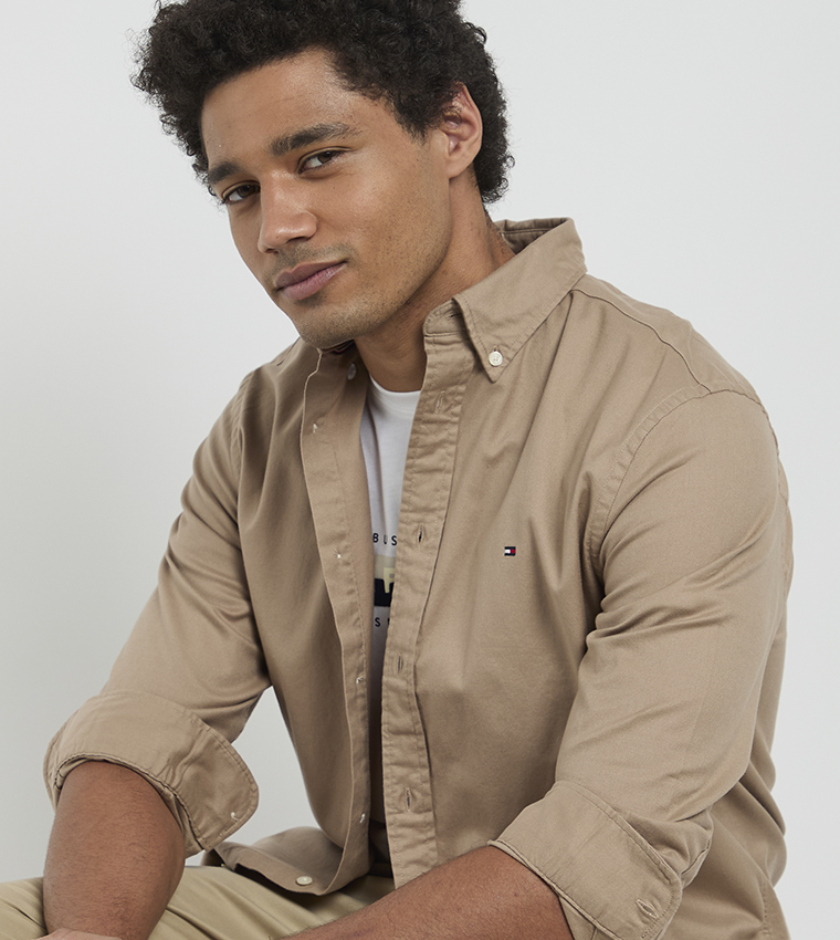 قميص كم طويل 