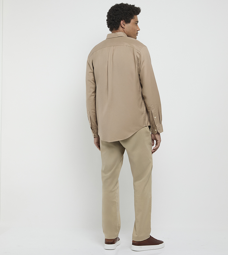 قميص كم طويل 