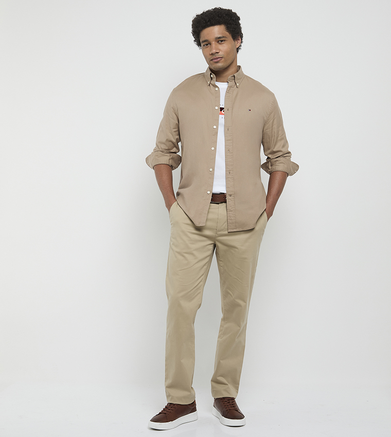 قميص كم طويل 