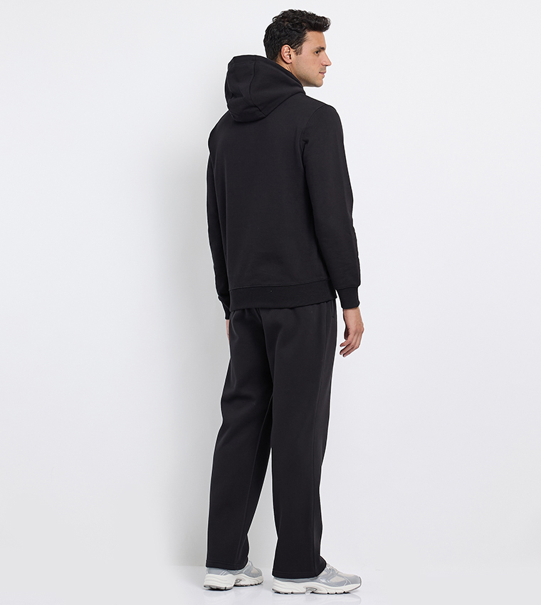 Logo Embroidered Long Sleeves Hoodie