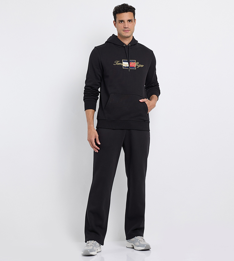 Logo Embroidered Long Sleeves Hoodie