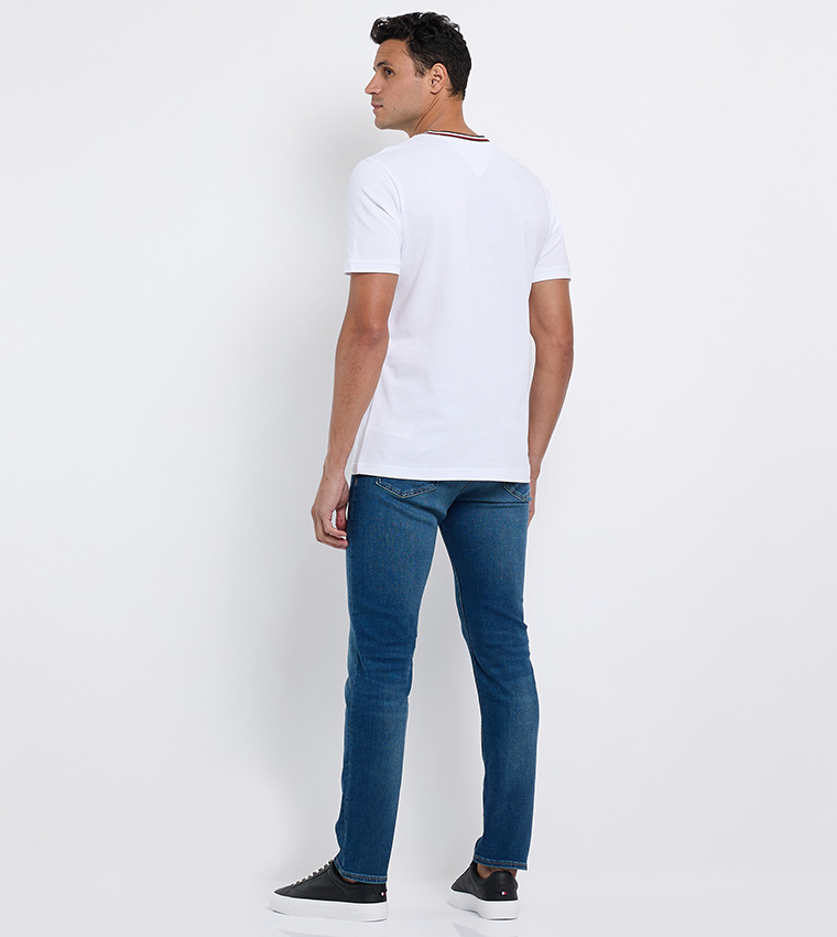 Logo Detail Short Sleeves Pique T-Shirt