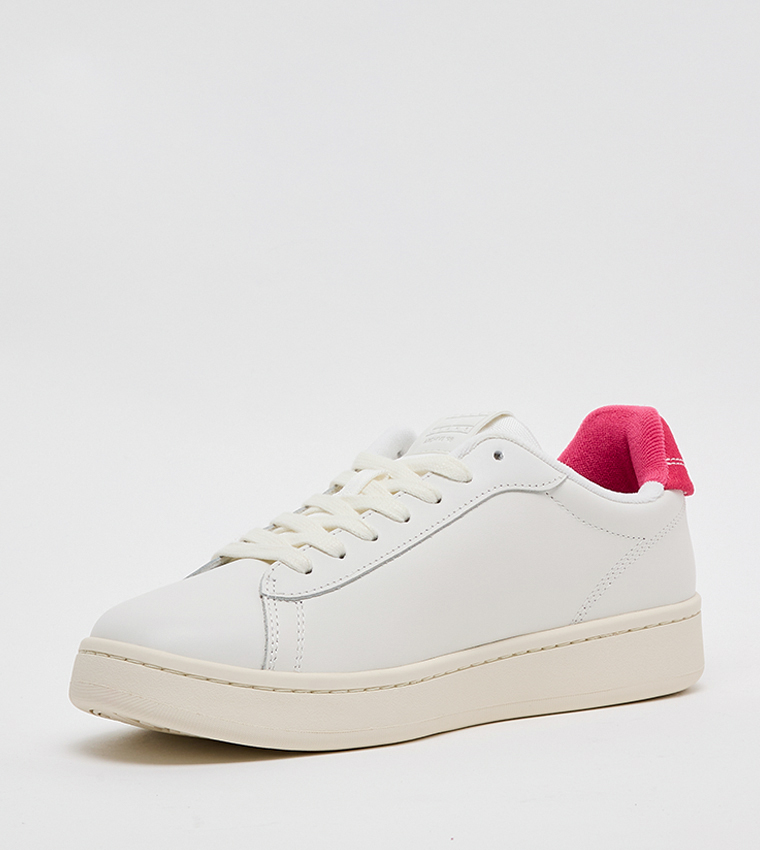 Textured Low-Top Sneakers