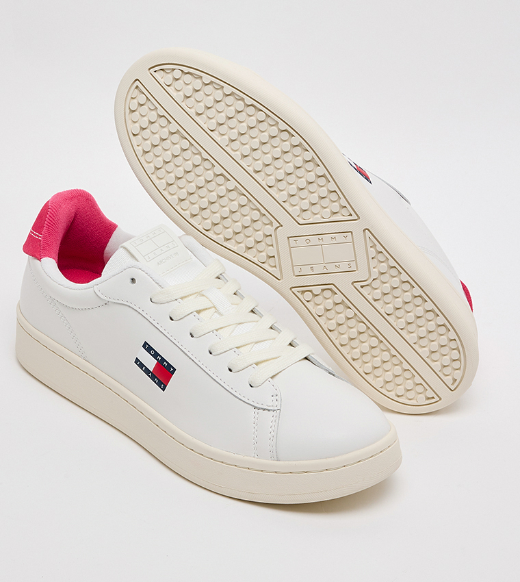 Textured Low-Top Sneakers