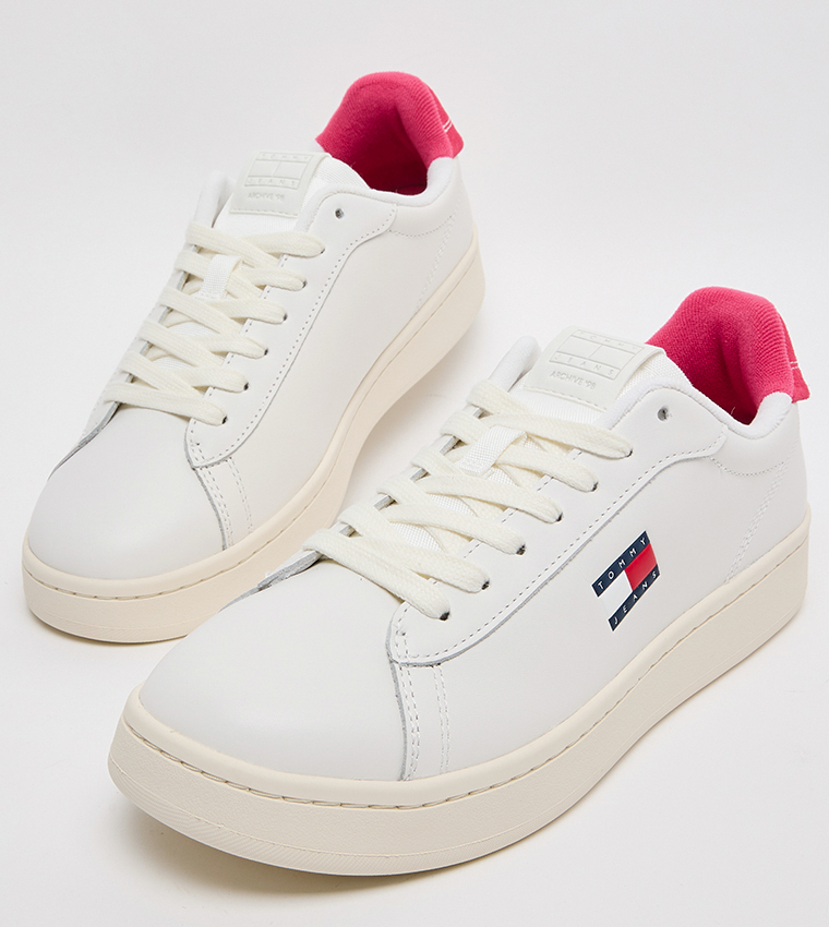Textured Low-Top Sneakers