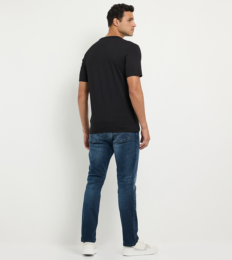 Logo Printed Short Sleeves Casual T-Shirt