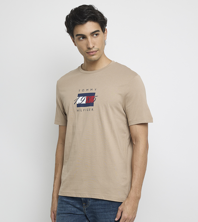Logo Printed Crew Neck T-Shirt