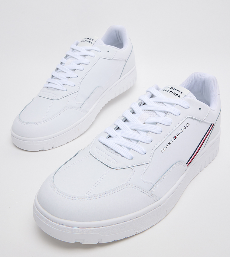 CORE Striped Low-Top Basketball Sneakers