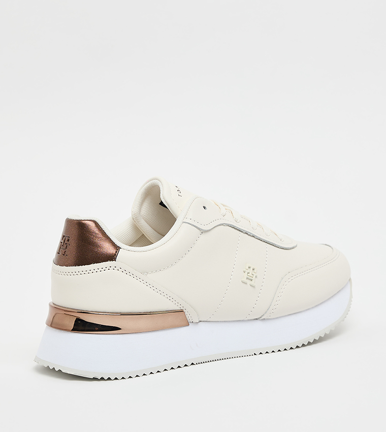 Textured Low-Top Runner Sneakers