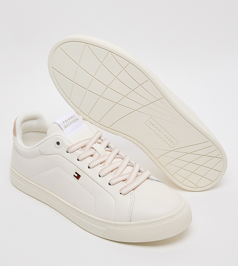 Textured Low-Top Sneakers