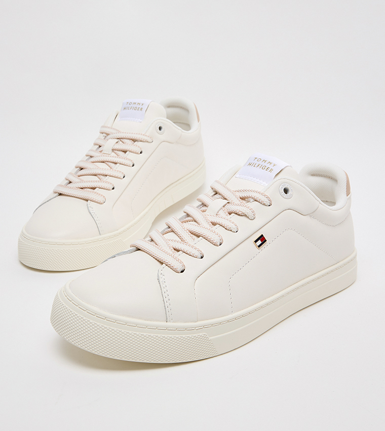 Textured Low-Top Sneakers