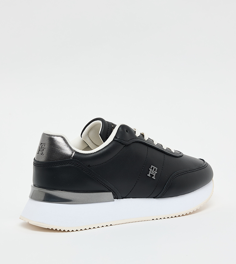Textured Low-Top Runner Sneakers
