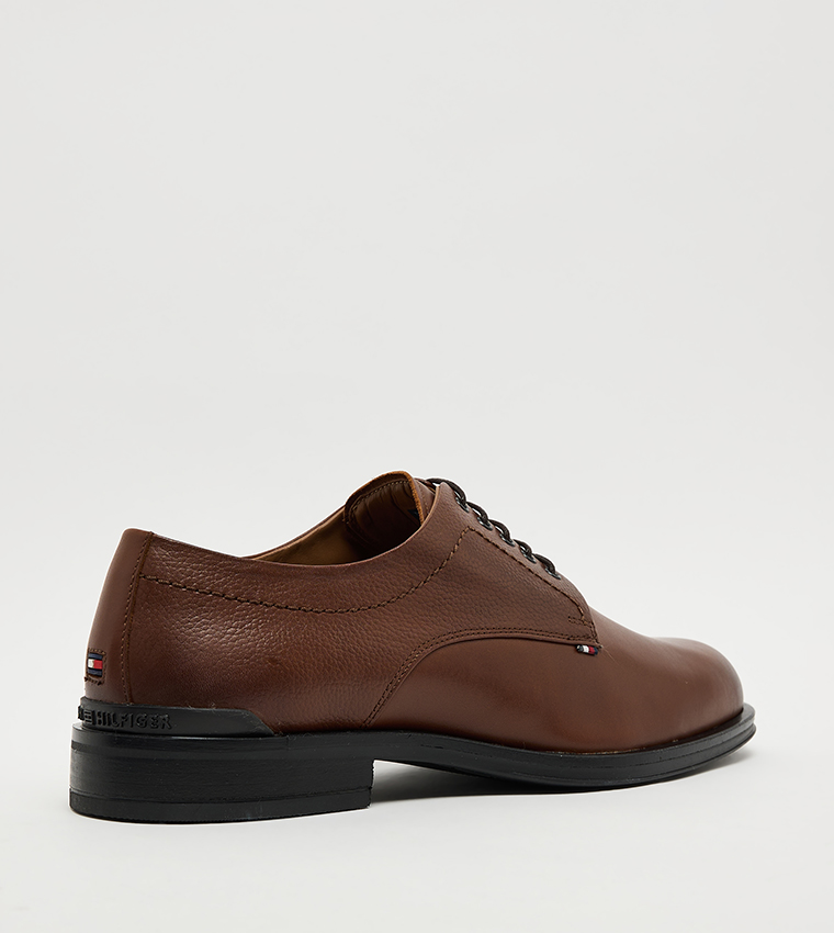 CORPORATE Solid Lace-Up Derby Shoes
