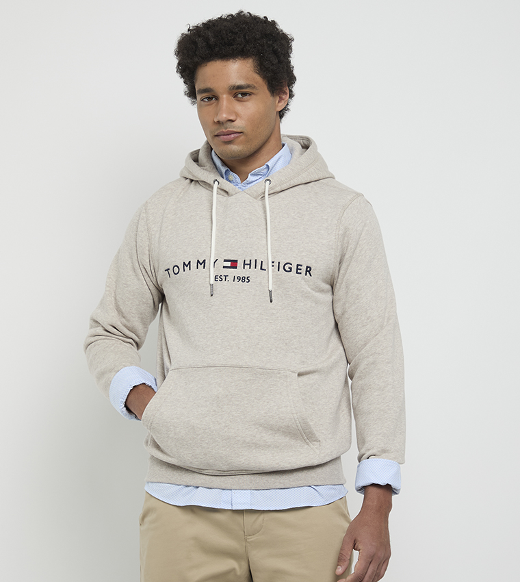 Logo Embroidered Long Sleeves Hoodie