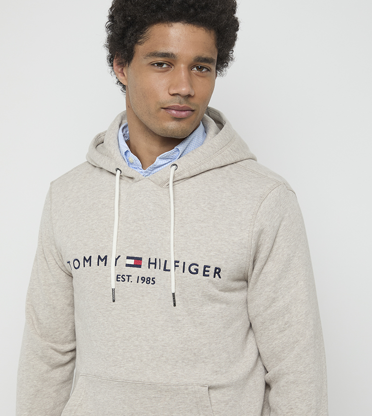 Logo Embroidered Long Sleeves Hoodie