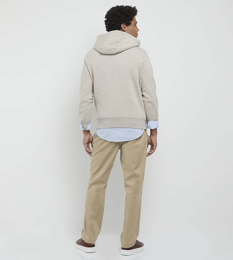 Logo Embroidered Long Sleeves Hoodie